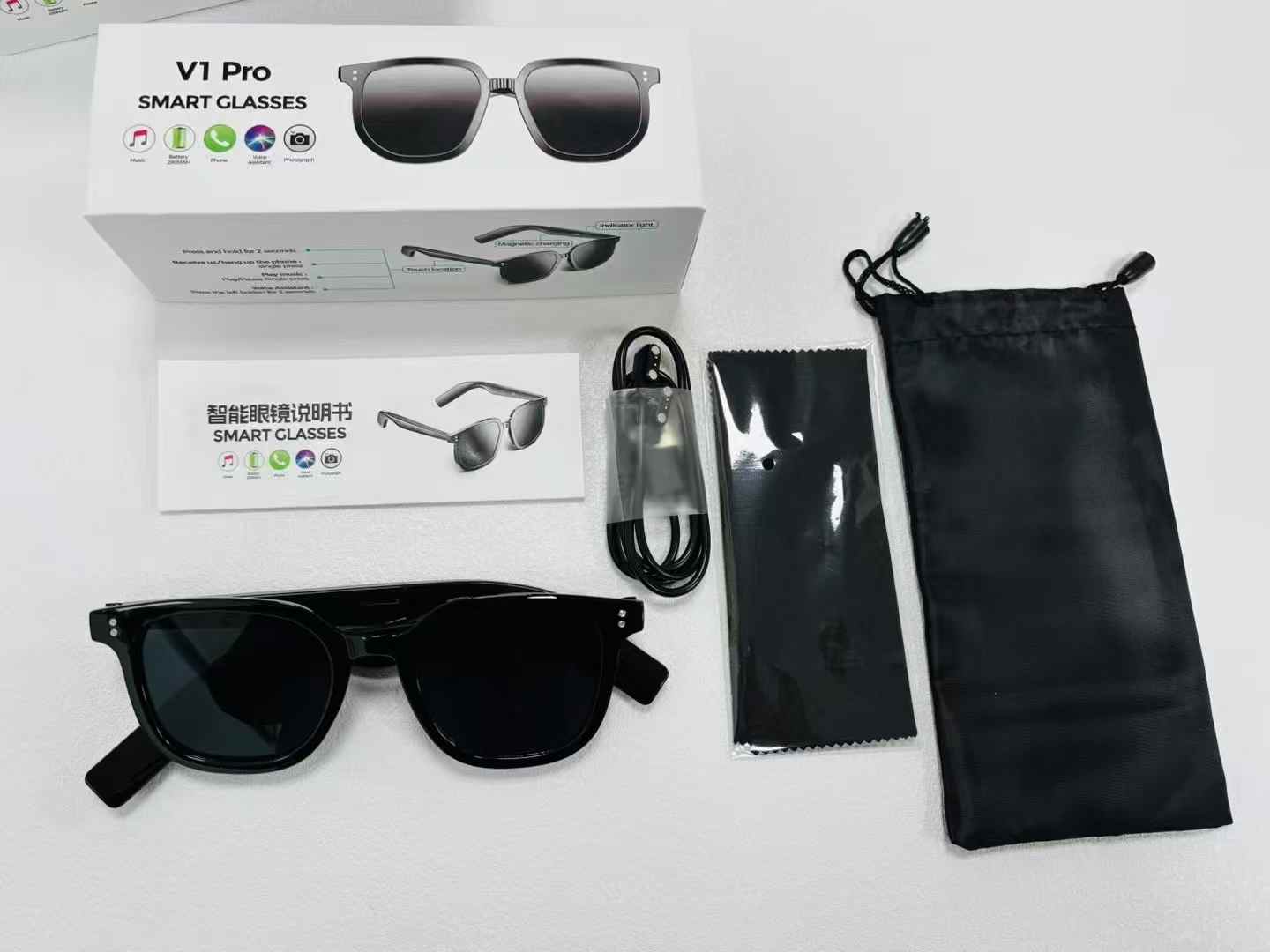 عینک آفتابی هوشمند مردانه V1PRO